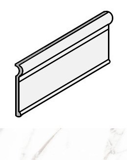 Купить Caesar Anima Statuario Venato Zoccolo 15x30 