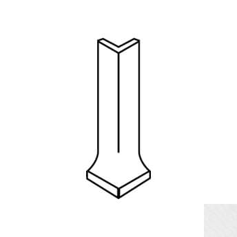 Купить Equipe Area15 Cove Skirting Outside Corner White 2.5x10.7 