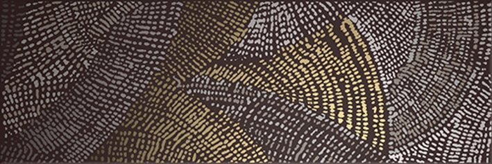 Купить Domino Dec. Diamond Draw Gold Dark Brown 20х60 