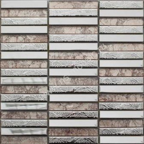 Купить NS Mosaic Metal Ms-621 Метал Стекло (15*98*8) 28,8x29,8 