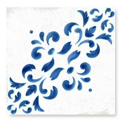 Купить Wow Blanc Et Bleu Antique Decor 2 18,5х18,5 