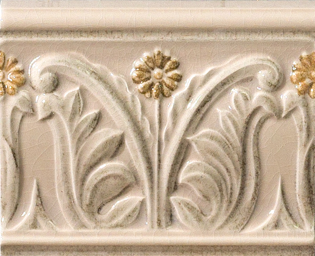 Купить Vallelunga Rialto Listello Floreale Tortora Painted 12х15 