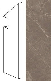 Купить Atlas Concorde Marvel Edge Gris Supreme Battiscopa Sag.DX 7,2x30 