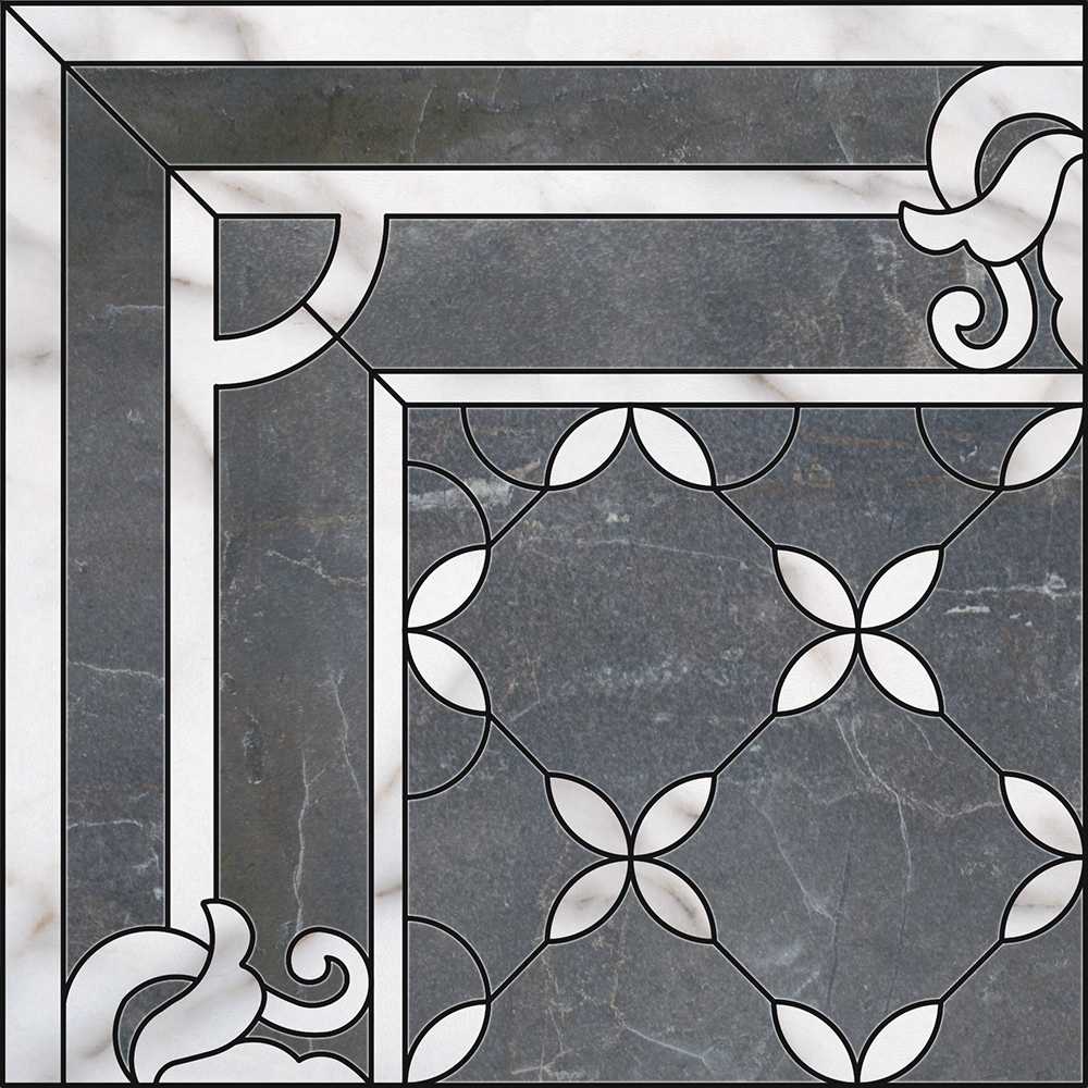Купить Декор Виндзор 1/4 Розона 60х60 