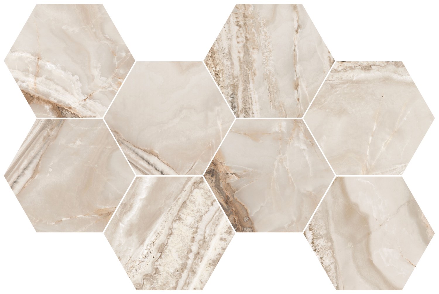 Купить Flaviker Supreme Hexagon Onyx Prestige 29.2x51 