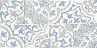 Купить Vitra Декор Craftmix Пэчворк Артисан Эффект Мозаики Синий Глянцевый 30х60 