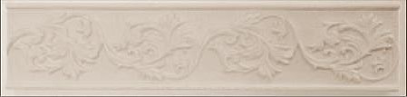 Купить Vitra Бордюр Fresco Цветочный Кремовый Матовый 6х25 