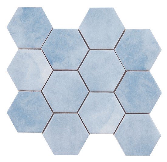 Купить Cevica Panal Malla Hexagono Azul 23,2х26,4 
