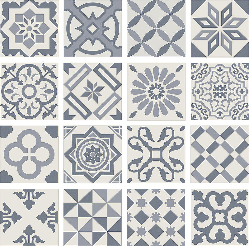 Купить Ribesalbes Декор Antigua Dec Azul 20x20 