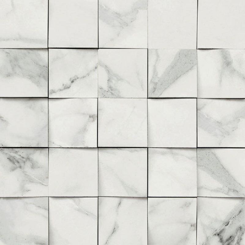 Купить Mirage Jewels Bianco Lunensis Mosaico 3D JW 12 Luc 28х28 