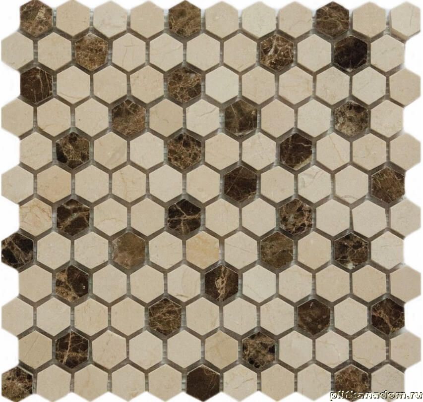 Купить Muare Каменная Мозаика QS-Hex027-25P/10 30,5х30,5 