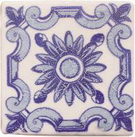Купить Cevica Provenza Blanco Dec. Flor Azul 10x10 