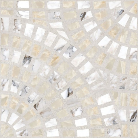 Купить Vitra Декор Marble-Beton Круговой Светлый Лаппато Ректификат 60х60 