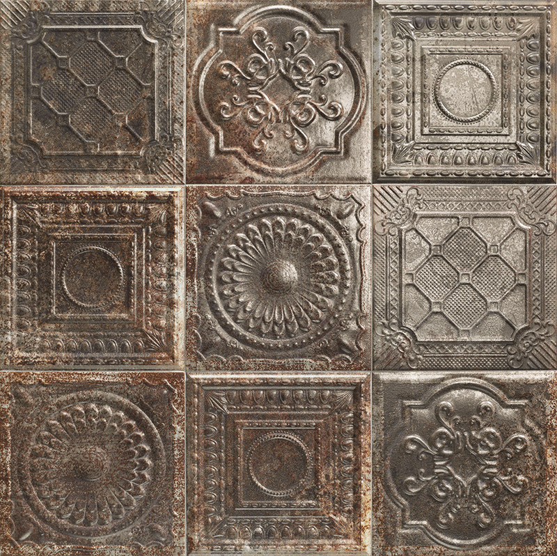 Купить Mainzu Tin Tile Rusty Nero 20х20 