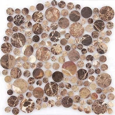 Купить Caramelle Pietrine Emperador Dark Bolli 7mm 27,8х27,8 (снято с производства) 