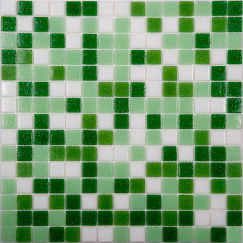 Купить NS Mosaic Econom Mix11 Стекло Зеленый (Бумага) (20*20*4) 32,7x32,7 