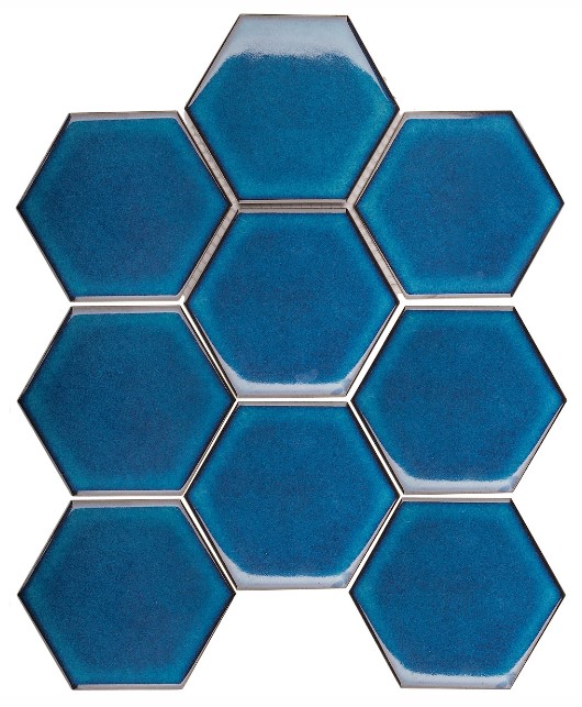 Купить Starmosaic Homework Hexagon big Deep Blue Glossy 25,6х29,5 