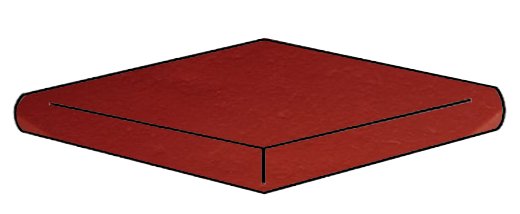 Купить Ceramicas Calaf New Cadi Rojo-Red Peldano Corner 31,5x31,5 