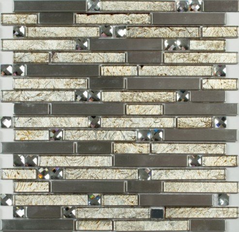 Купить NS Mosaic Metal Ms-610 Метал Стекло (15*48*98*8) 30,5*29,8 