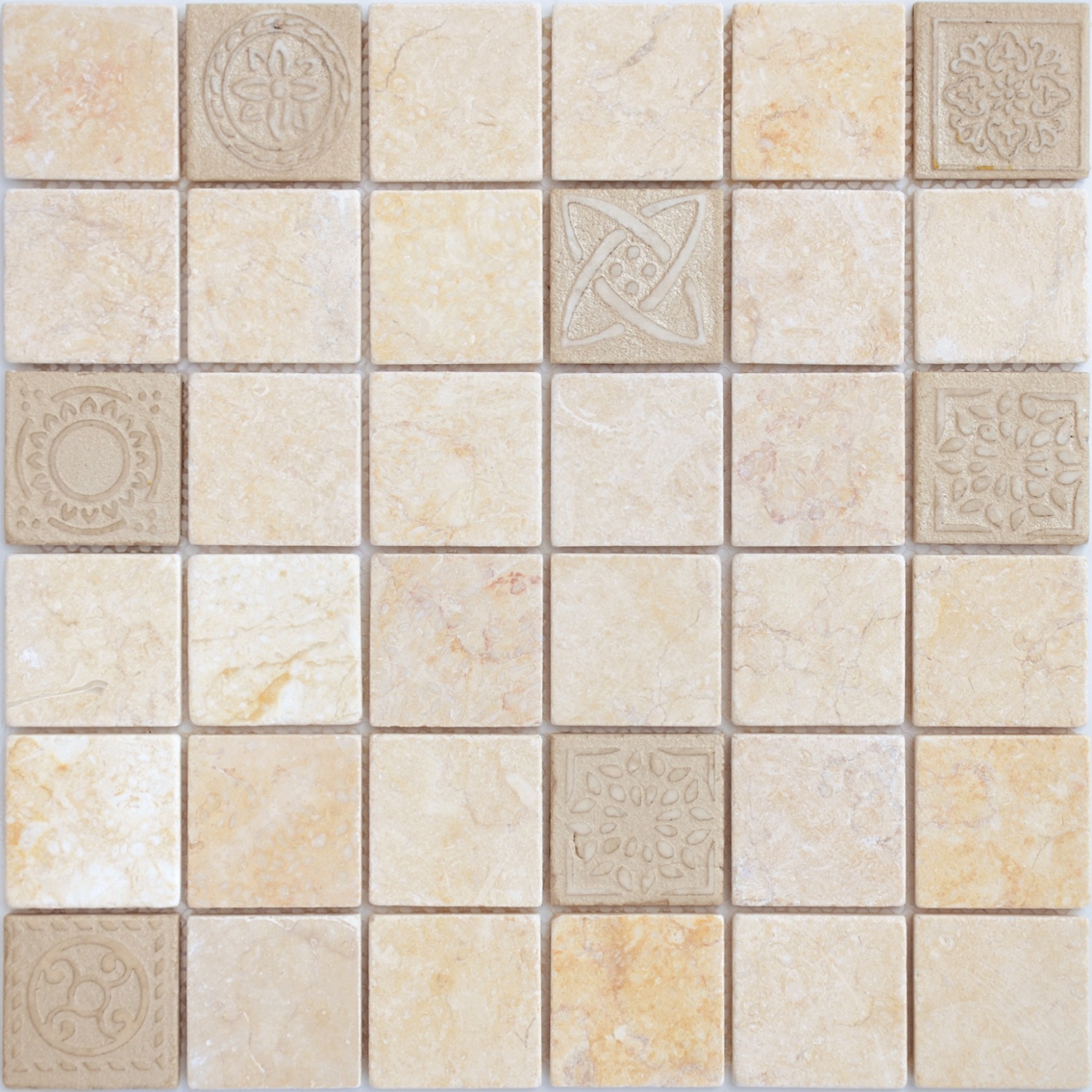 Купить Caramelle Pietrine Botticino POL 4,8х4,8 7mm 30,5x30,5 