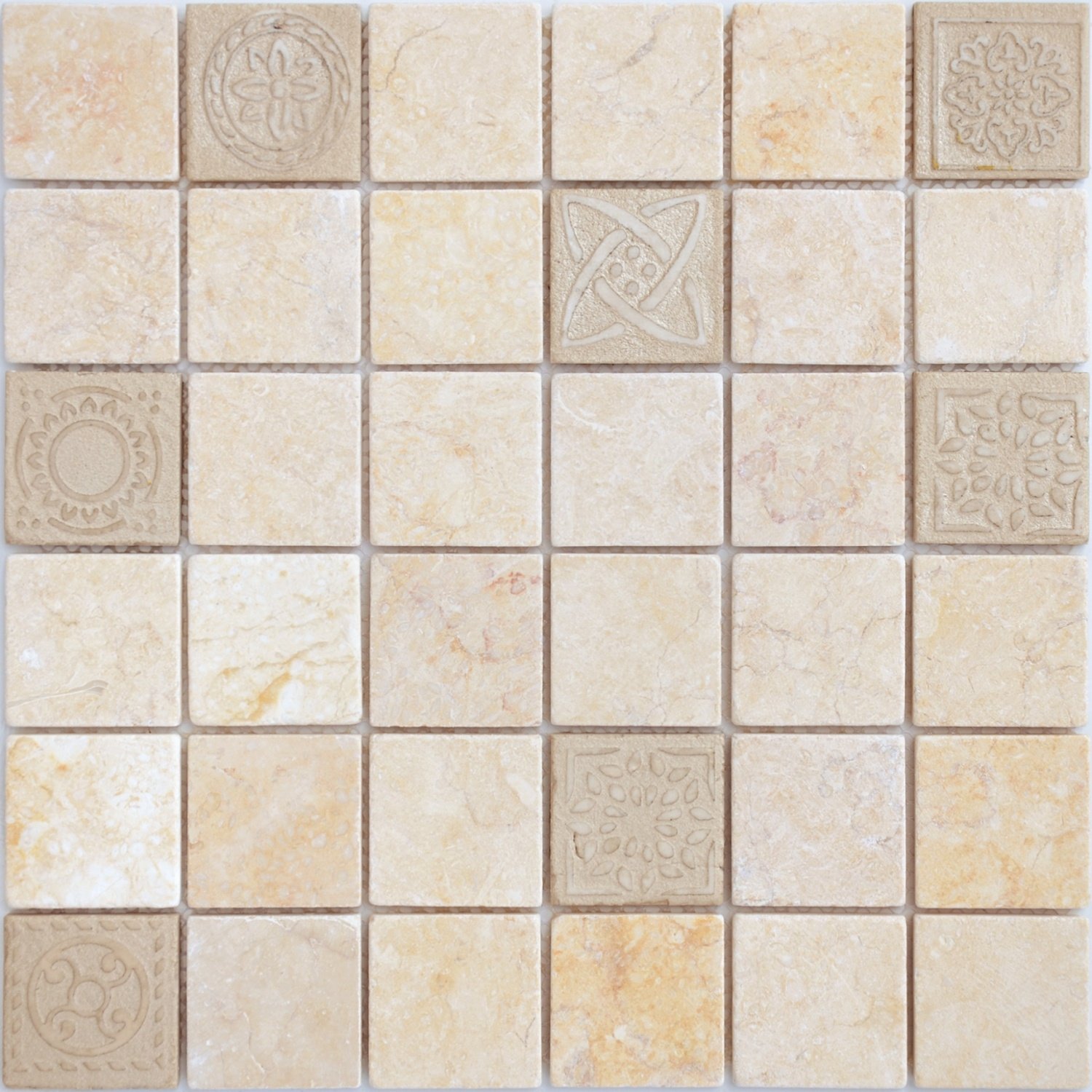 Купить Caramelle Pietrine Botticino POL 4,8х4,8 7mm 30,5x30,5 
