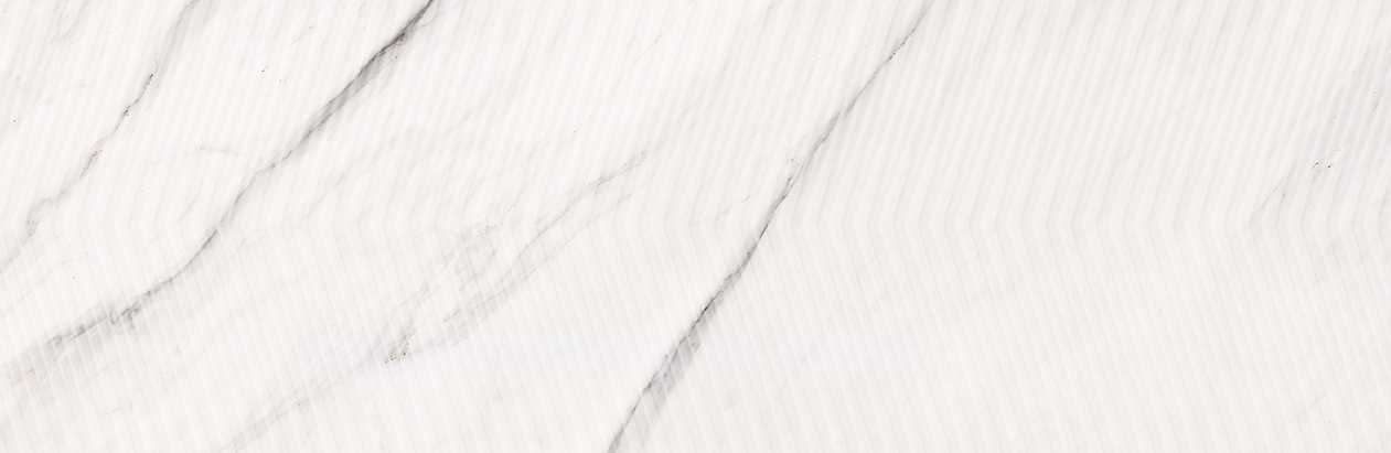 Купить Mei (Meissen) Carrara Chic Рельеф Шеврон Белый 29х89 