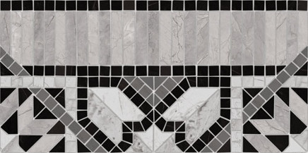Купить Vives Via Appia Cenefa Samos Negro 21,7x43,5 