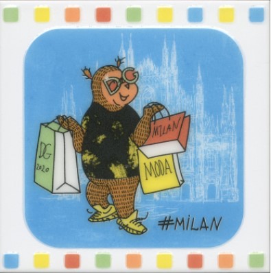 Купить Декор Большое Путешествие Milan Глянцевый 20х20 