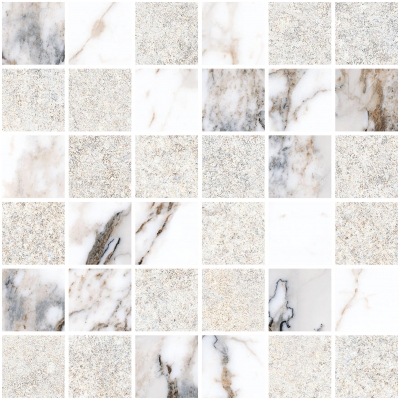 Купить Vitra Мозаика Stone Белый Матовый Лаппато Ректификат 5х5 30х30 