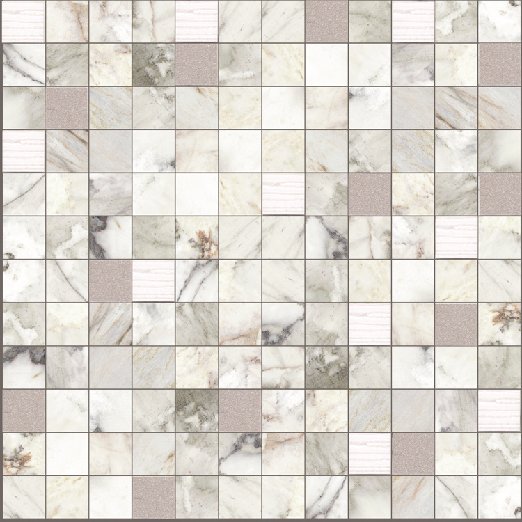 Купить Aparici Luxor Ilusion White Mos 2,5x2,5 Decor 29,75х29,75 