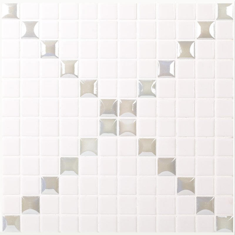 Купить Vidrepur Mixed Trento Edna White (на сетке) 31,7х31,7 