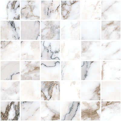 Купить Vitra Мозаика Marble-X Бреча Капрайа Белый Лаппато Ректификат 5х5 30х30 