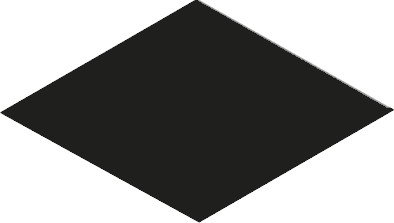 Купить Equipe Rhombus Smooth Black Floor 14x24 