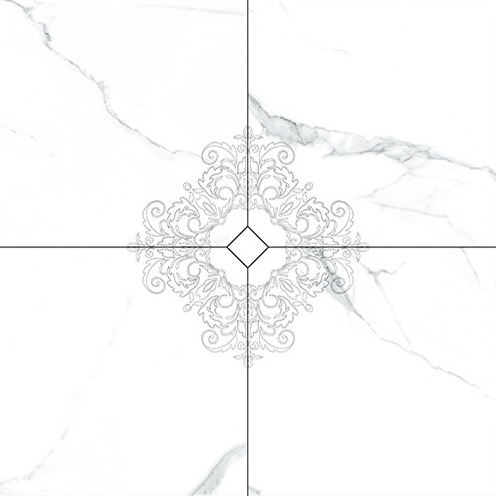 Купить Vallelunga I Marmi Carrara Composizione 4 pz Dec.Maxi 120x120 
