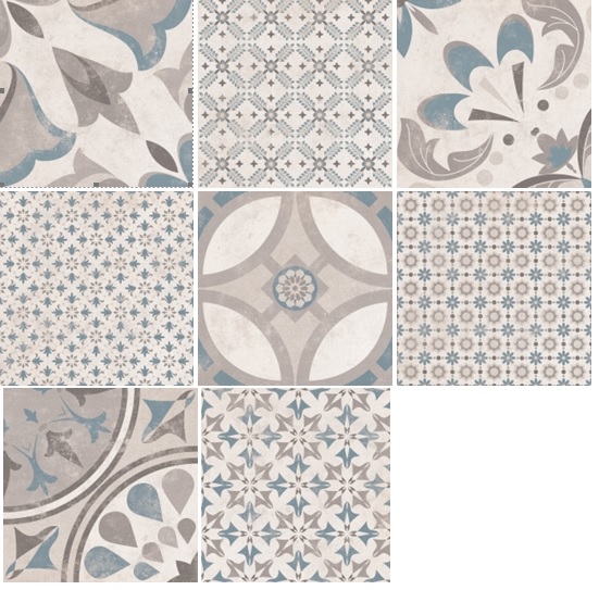 Купить Ceracasa Concept Urban Mix (8 паттернов)  22.3x22.3 