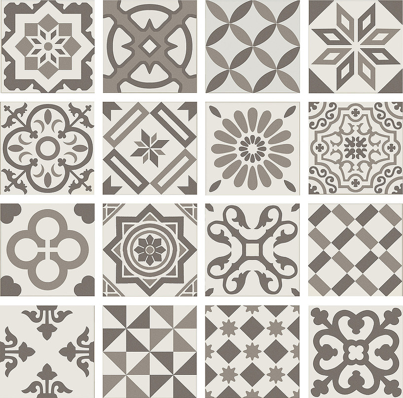 Купить Ribesalbes Декор Antigua Dec Gris 20x20 