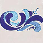 Купить Cevica Provenza Dec.Alicante Azul (Blanco) 13x13 