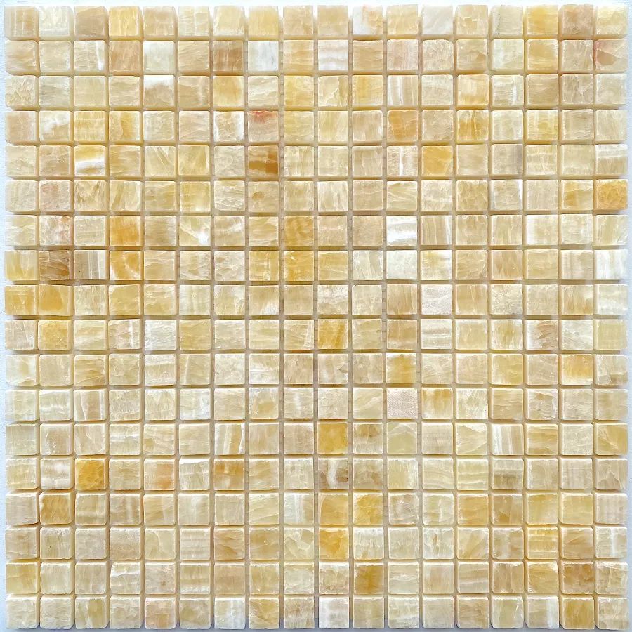Купить PIX305 Мозаика из оникса Honey onyx (1,5x1,5) сетка 30,5х30,5 8mm 