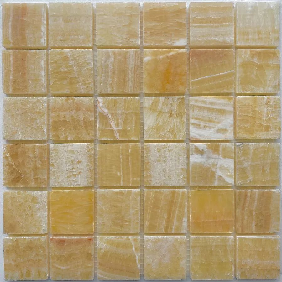 Купить PIX307 Мозаика из оникса Honey onyx (4,8x4,8) сетка 30,5х30,5 8mm 