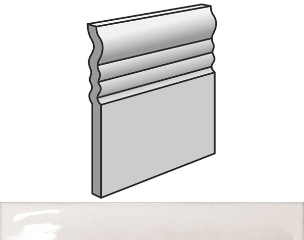 Купить Equipe Splendours Skirting White 15X15 