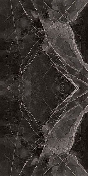 Купить Kutahya Black Calacatta Book Match Kristal Rectified Parlak Nano 120x240 
