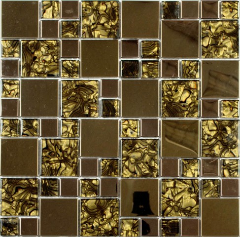 Купить NS Mosaic Metal Ms-612 Метал Стекло (15*48*8) 30x30 