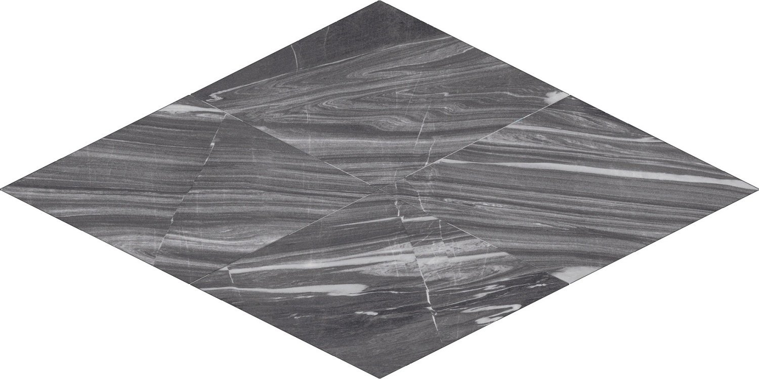 Купить Cerdomus Luxe Rombi Dark Grey Lev. 15x30 