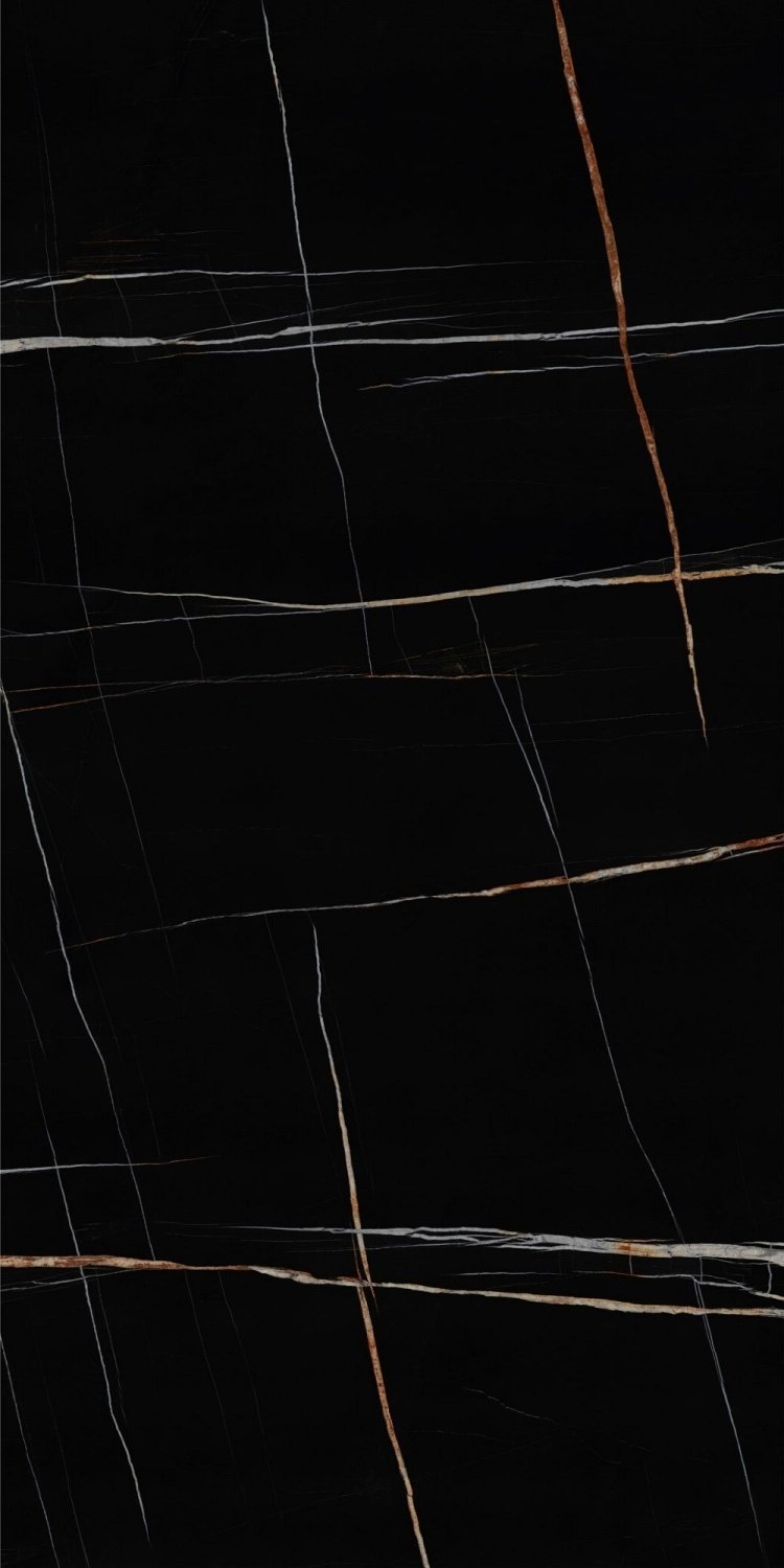 Купить Laminam I Naturali Marmi Sahara Noir Extra Bocciardato Bookmatch F.A 12 mm 162x324 