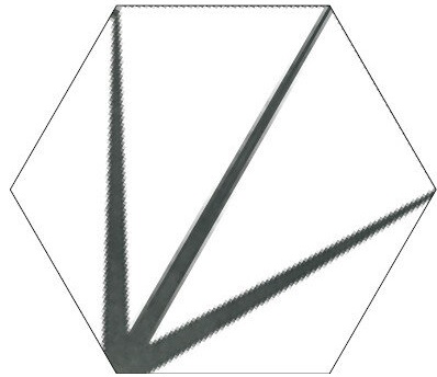 Купить Apavisa Starline White Natural Hexagon 25x29 