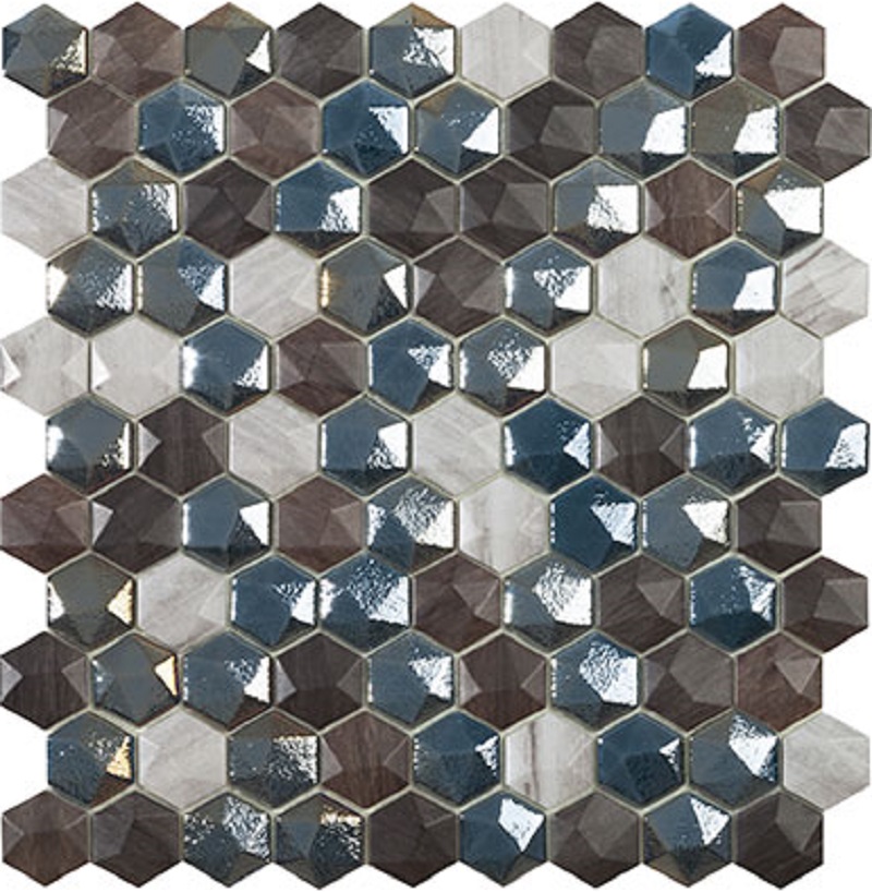 Купить Vidrepur Elite Hex Glacier Mix (на сетке) под заказ 31,7х30,7 