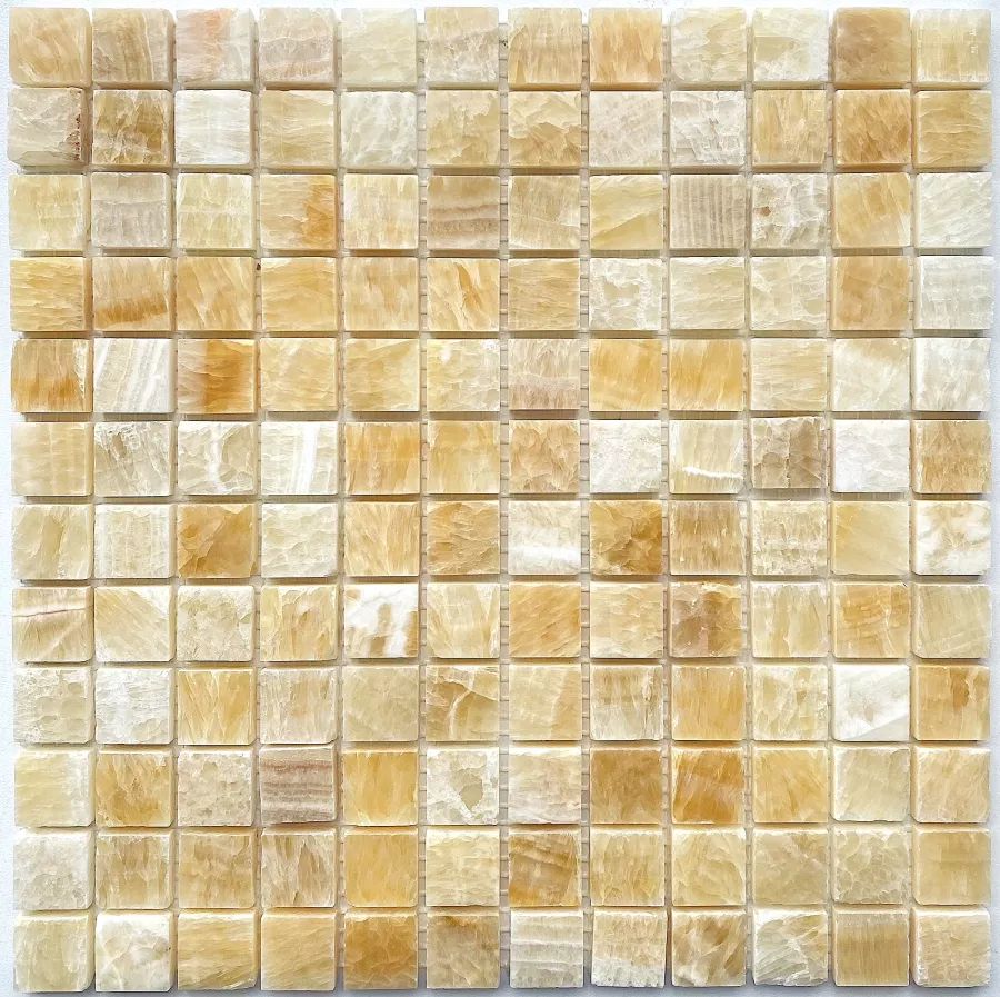 Купить PIX306 Мозаика из оникса Honey onyx (2,3x2,3) сетка 30,5х30,5 8mm 