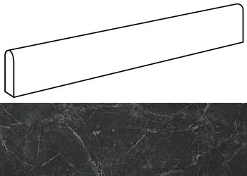 Купить Atlas Concorde Marvel Pro Noir St.Laurent Battiscopa matt 7,2x60 
