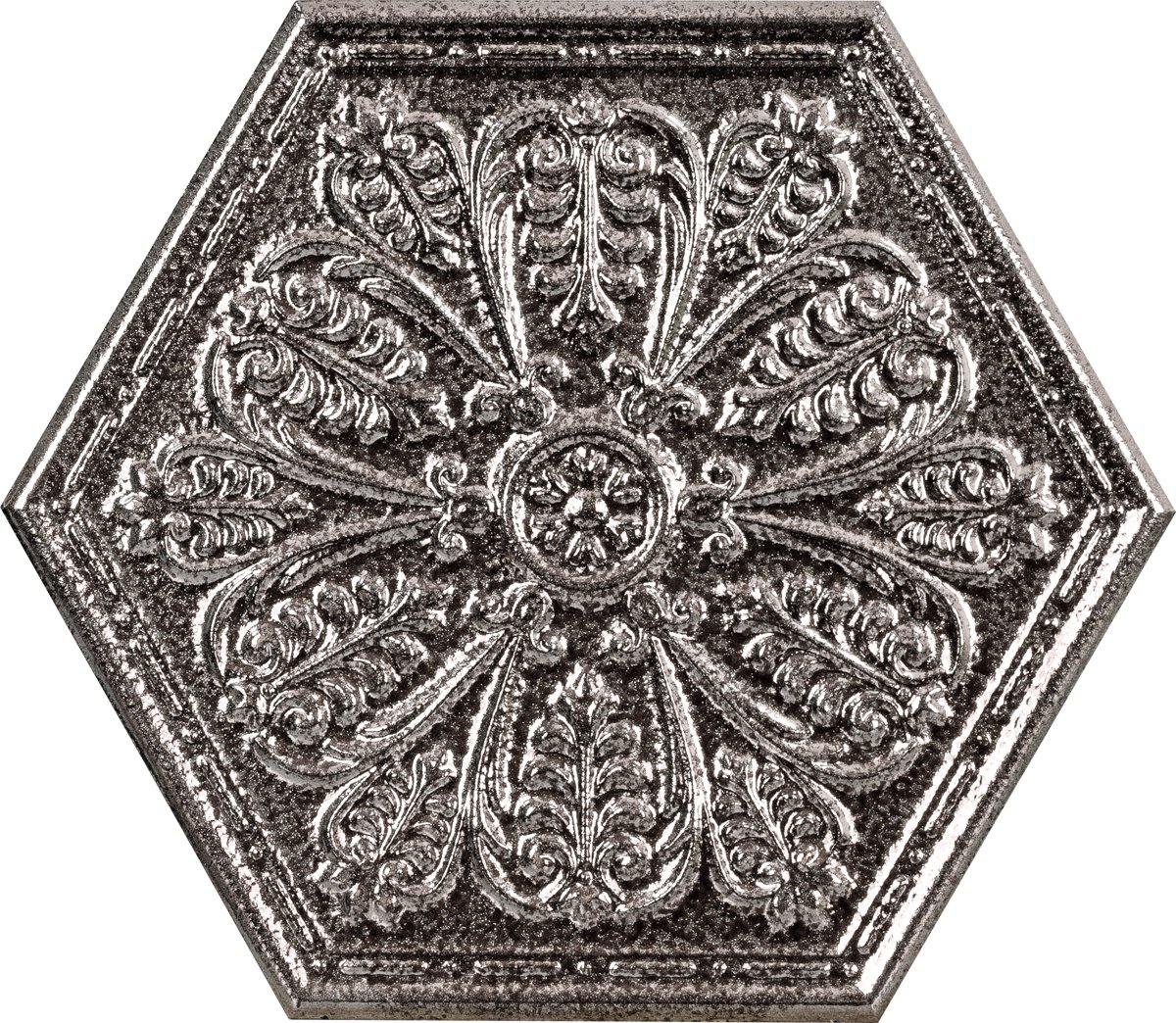 Купить Apavisa Zinc Silver Single Hexagon 25x29 