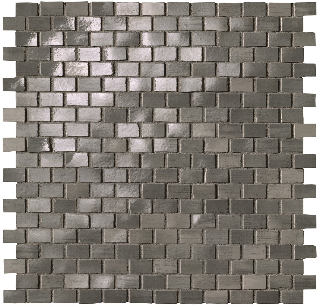Купить Fap Brikell Grey Brick Mosaico Gloss 30x30 